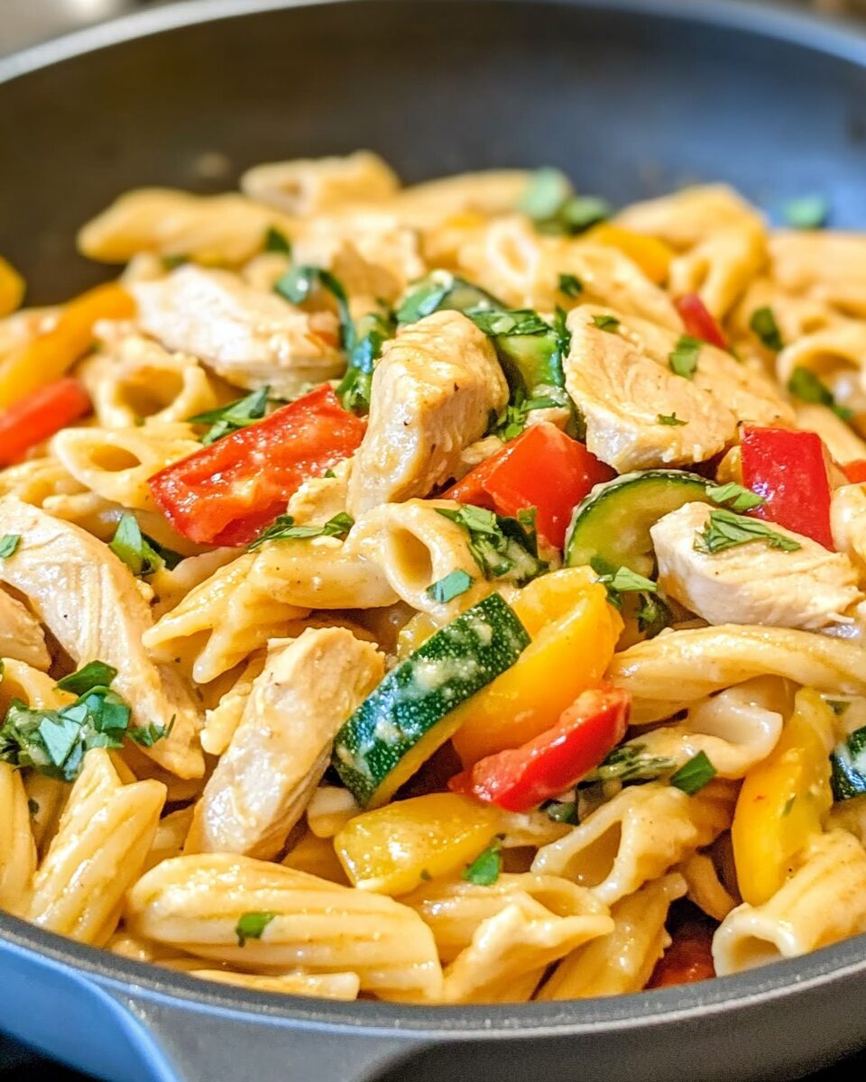 Creamy Chicken Fajita Pasta