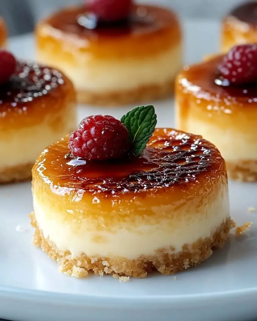 Mini Crème Brûlée Cheesecakes
