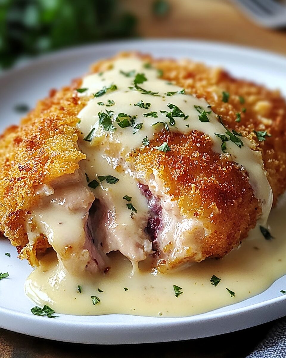 Crispy Creamy Chicken Cordon Bleu
