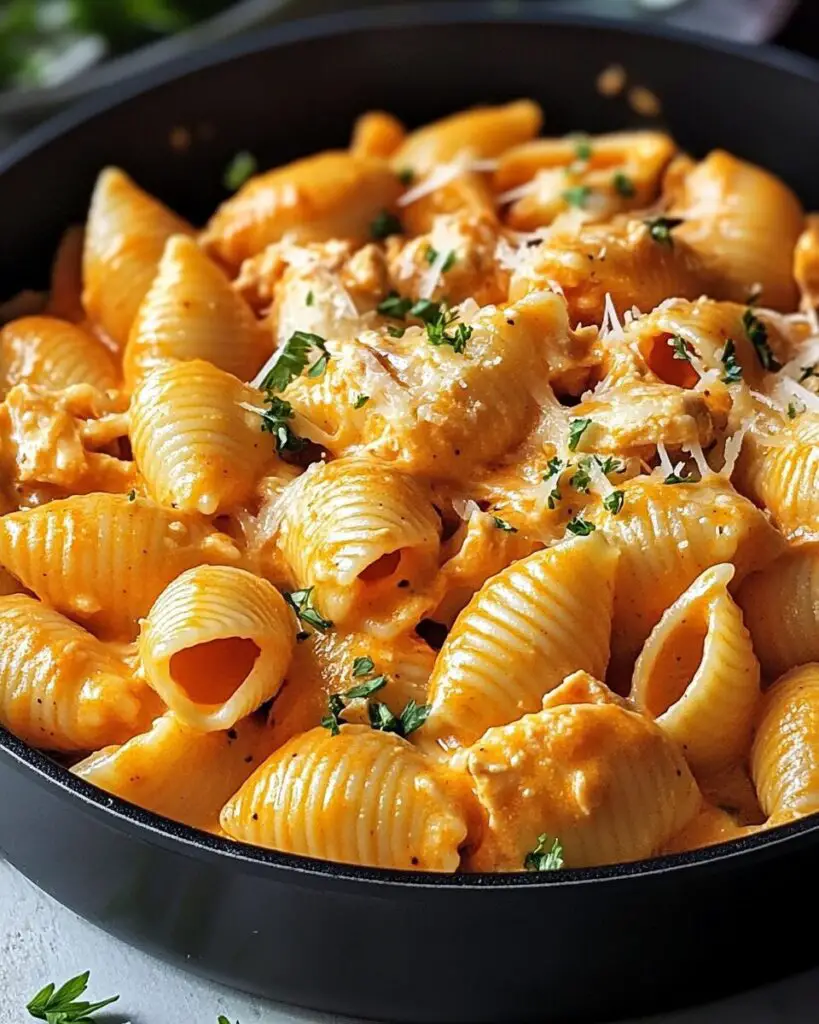 Buffalo Chicken Pasta Shells