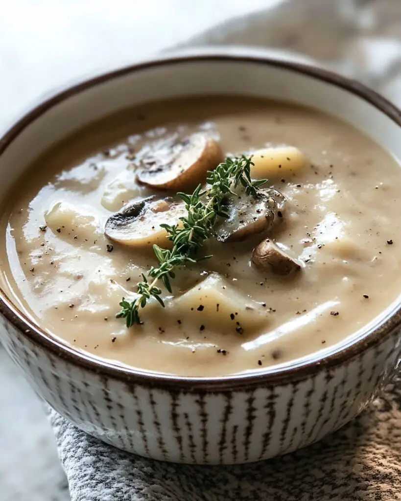 Creamy Irish Mushroom and Potato Soup