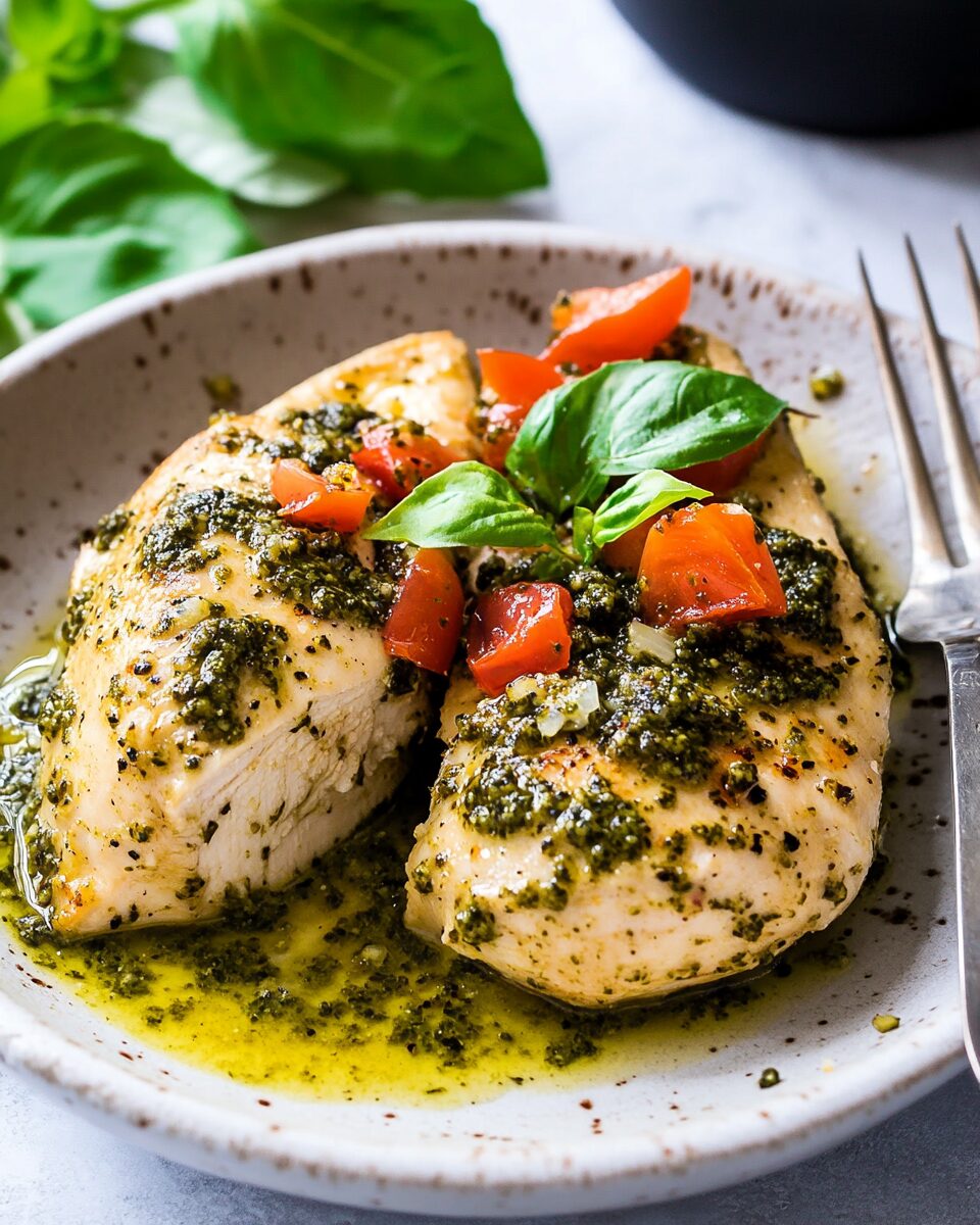 Slow Cooker Pesto Chicken