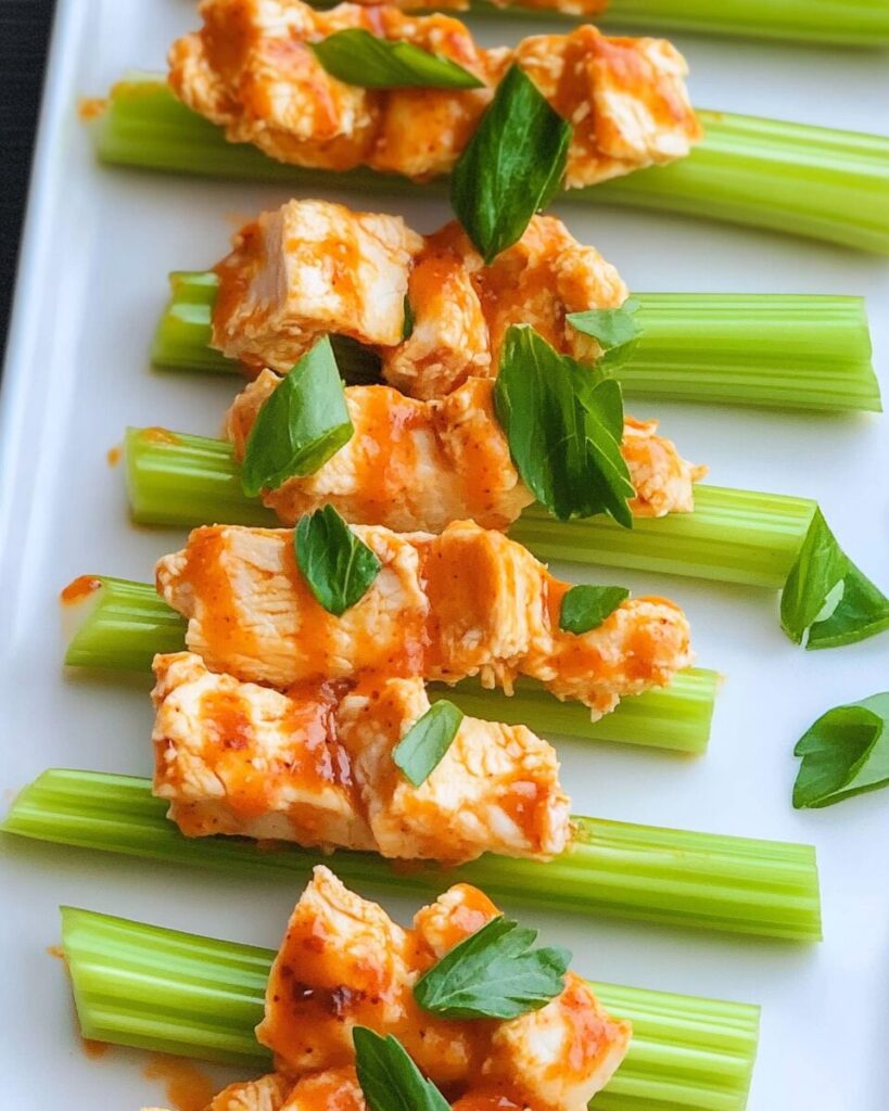 Buffalo Chicken Celery Sticks