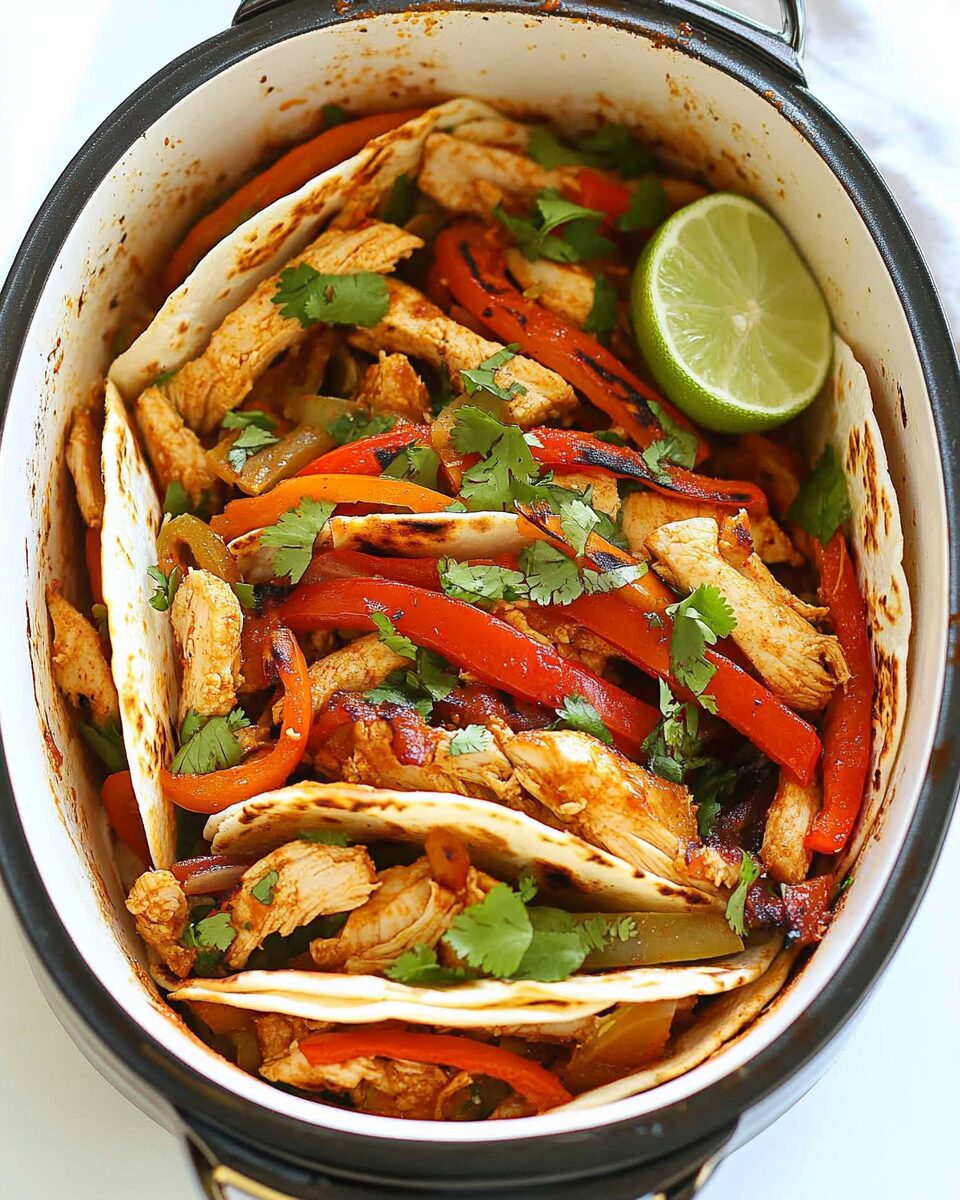 Slow Cooker Chicken Fajitas