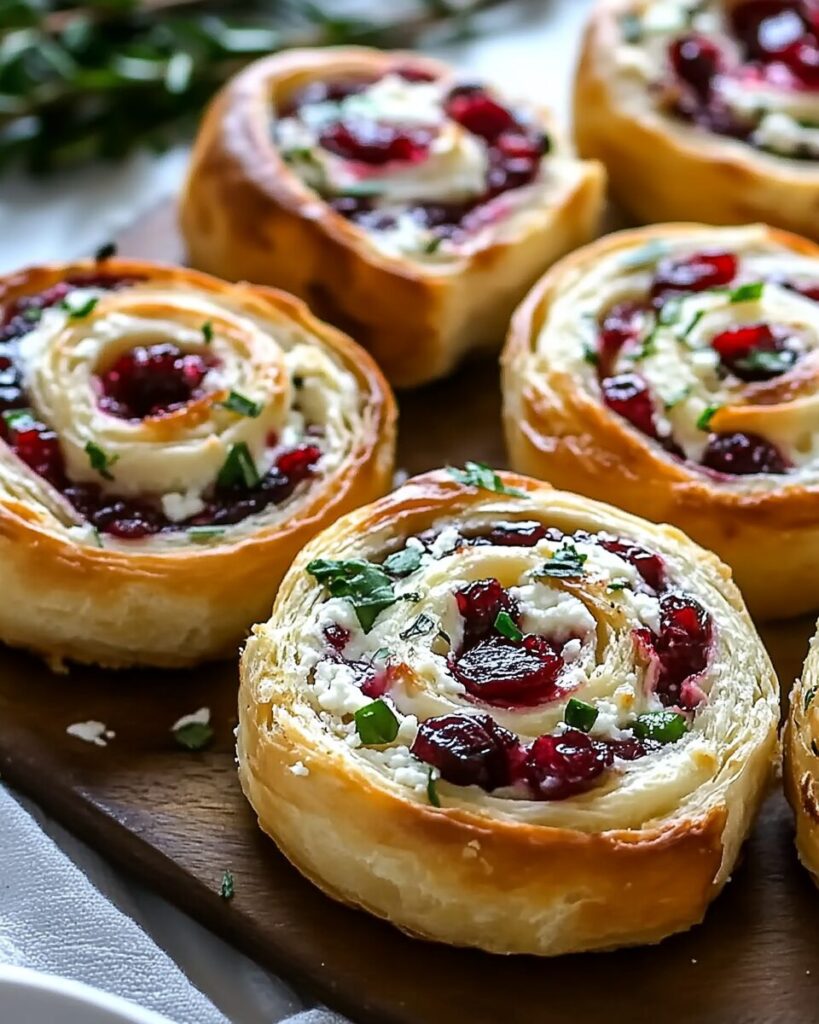 Cranberry Feta Pinwheels