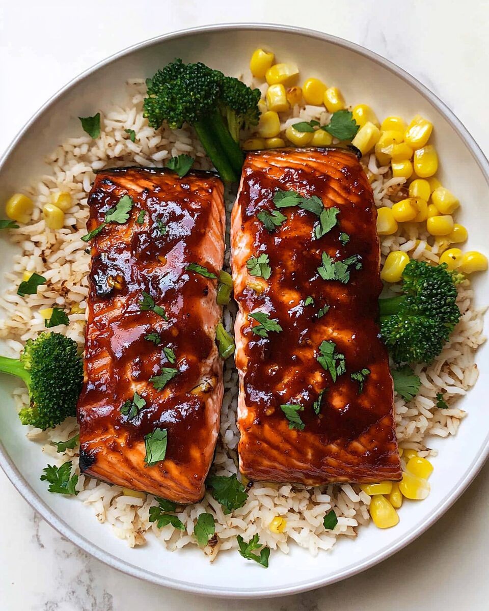 Baked BBQ Salmon