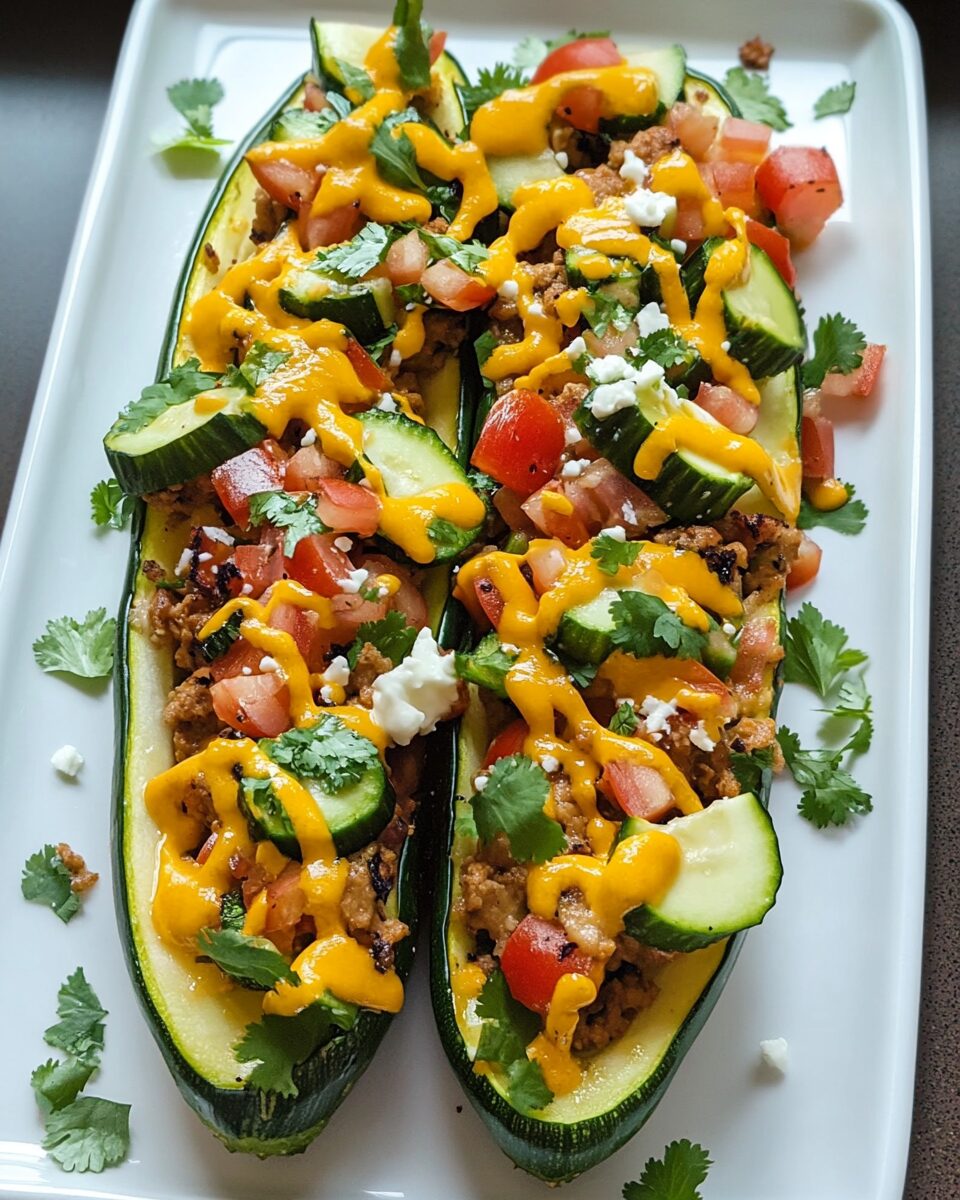 Burrito Zucchini Boats