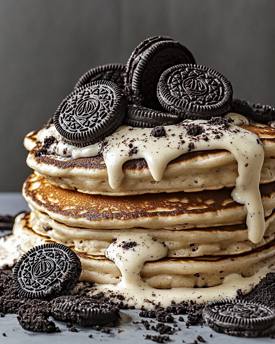 Giant Oreo Pancakes