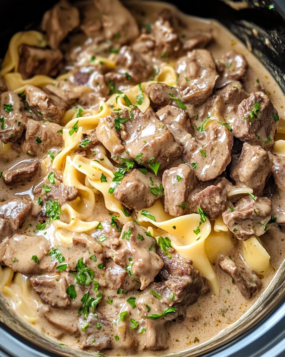 Crock Pot Beef Stroganoff