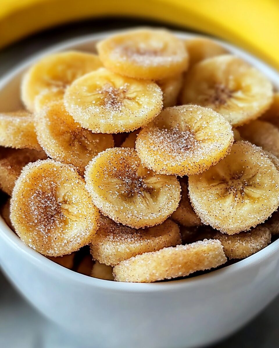 Cinnamon Sugar Air Fryer Banana Chips