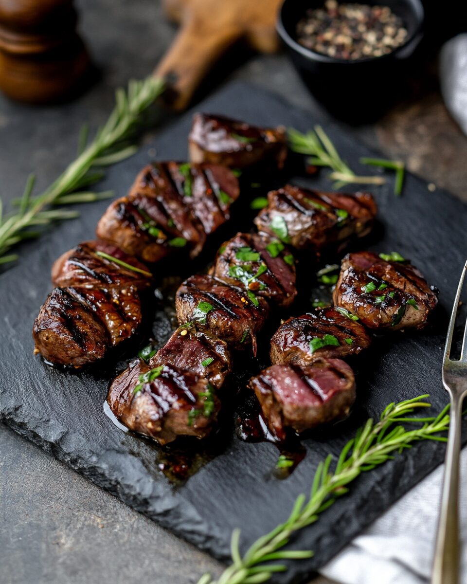 Grilled Venison Heart Skewers