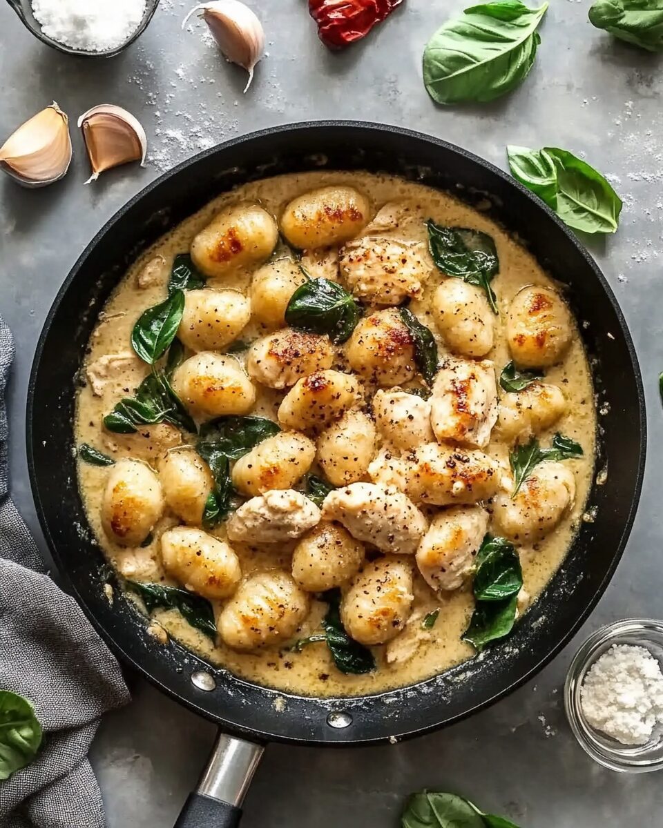Garlic Chicken Gnocchi Skillet