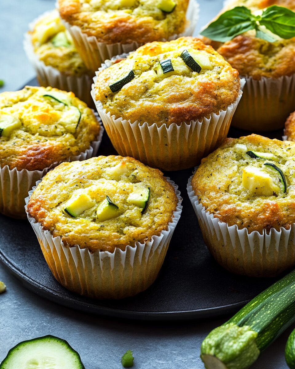 Cheesy Zucchini Muffins