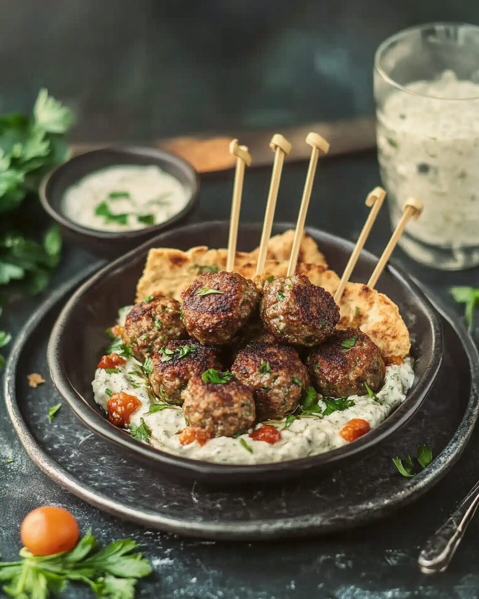 Mediterranean Meatballs with Tzatziki