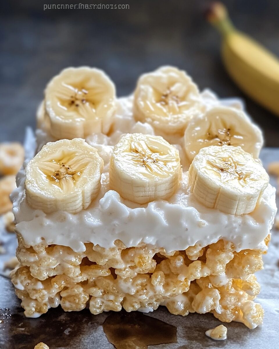 Banana Pudding Rice Krispie Treats