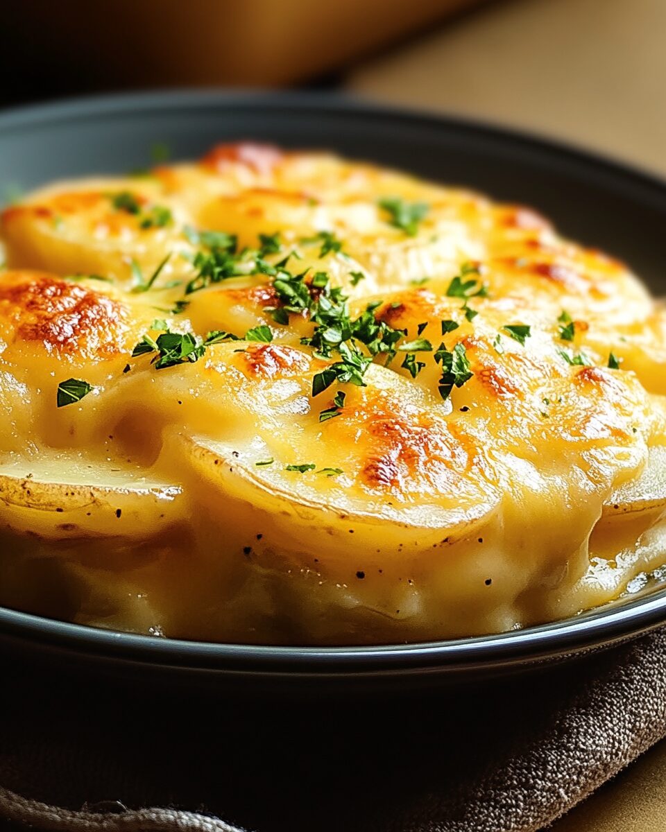 Cheesy Crockpot Scalloped Potatoes