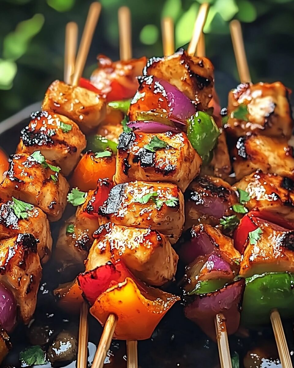 Grilled Teriyaki Chicken Kabobs