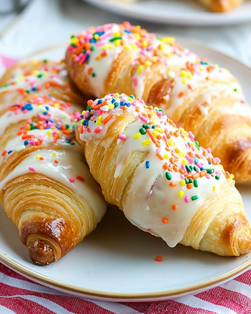 Funfetti Cheesecake Crescent Rolls