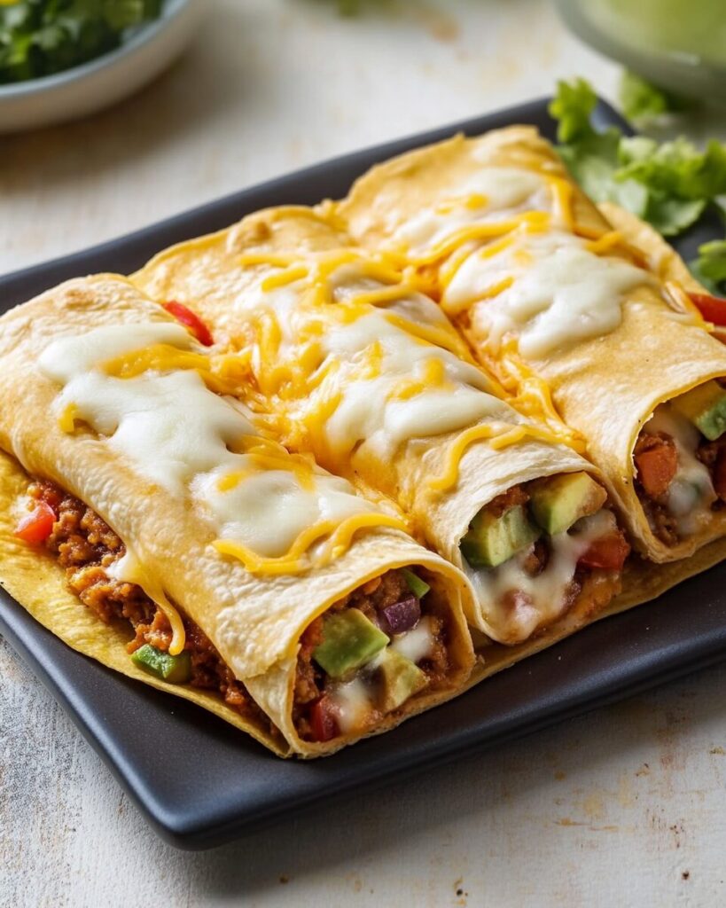 Loaded Cheesy Pocket Tacos