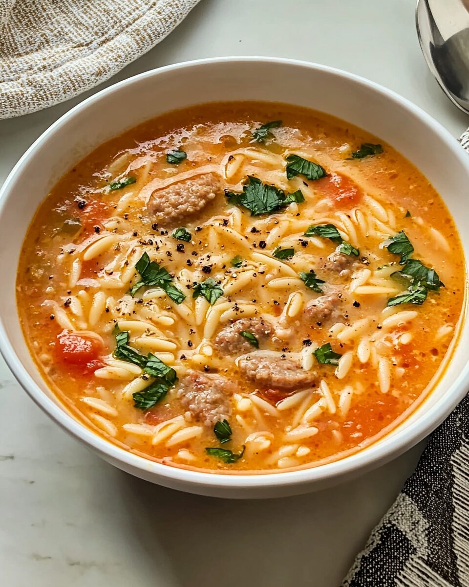 Marry Me Sausage Orzo Soup