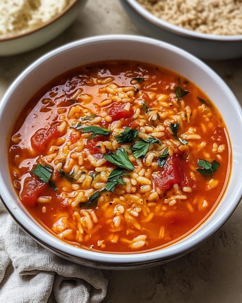 Tomato Rice Soup