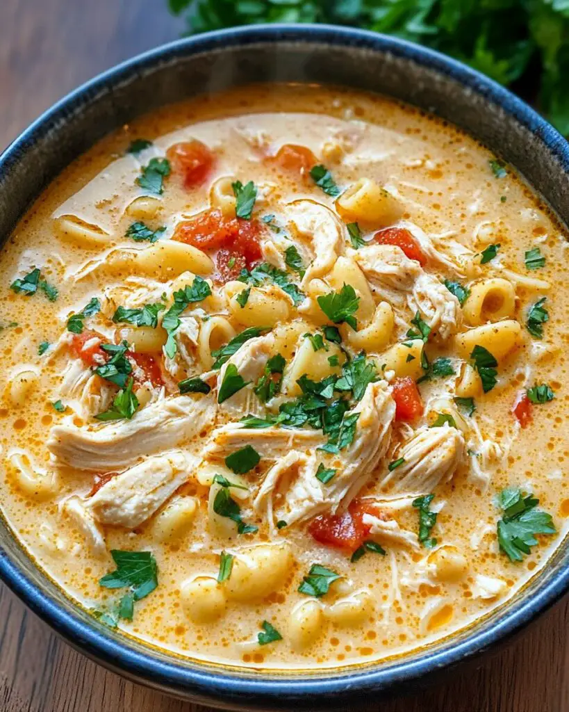 Creamy Cajun Chicken Pasta Soup