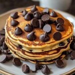 Fluffy Chocolate Chip Pancakes