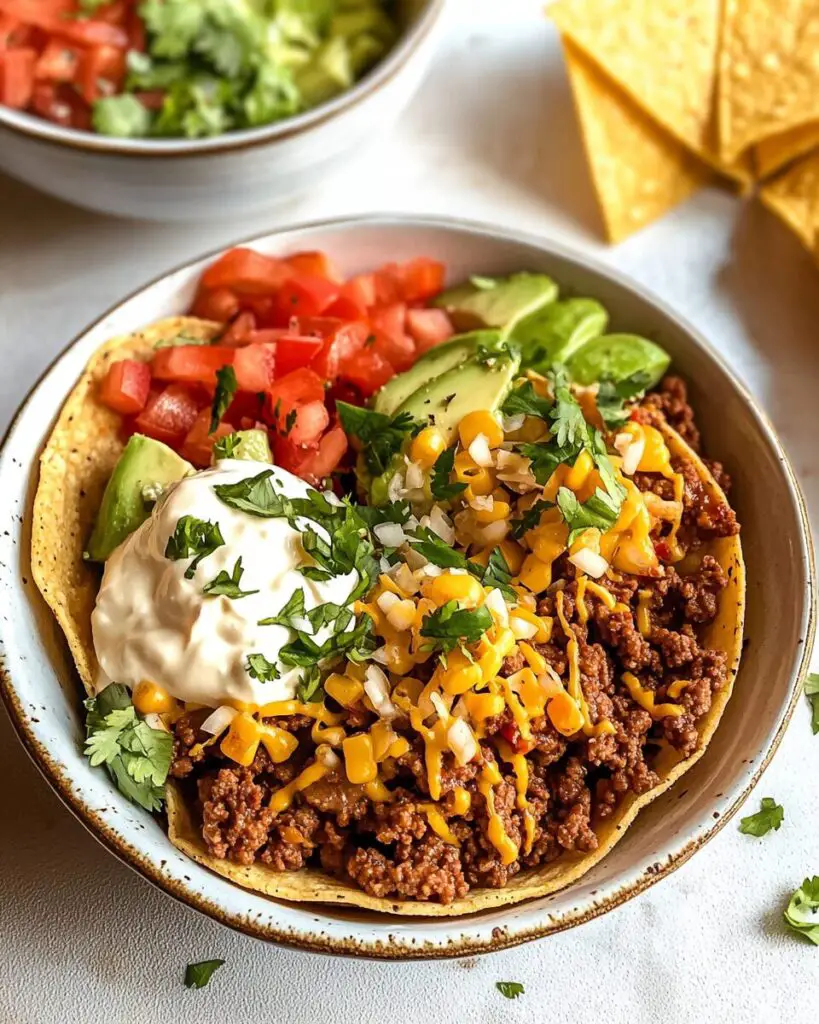 Ground Beef Taco Bowls