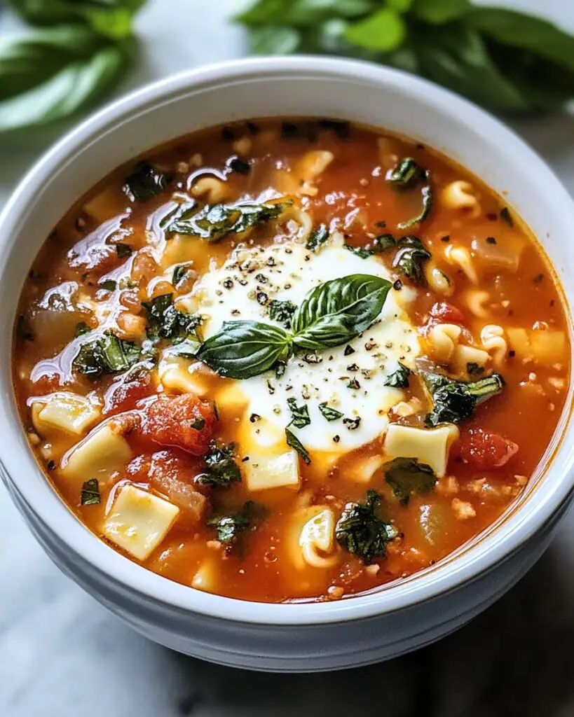 Vegetarian Lasagna Soup