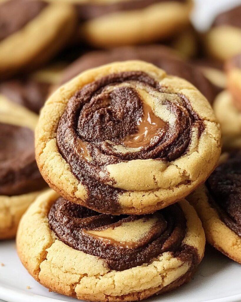 Peanut Butter Brownie Swirl Cookies