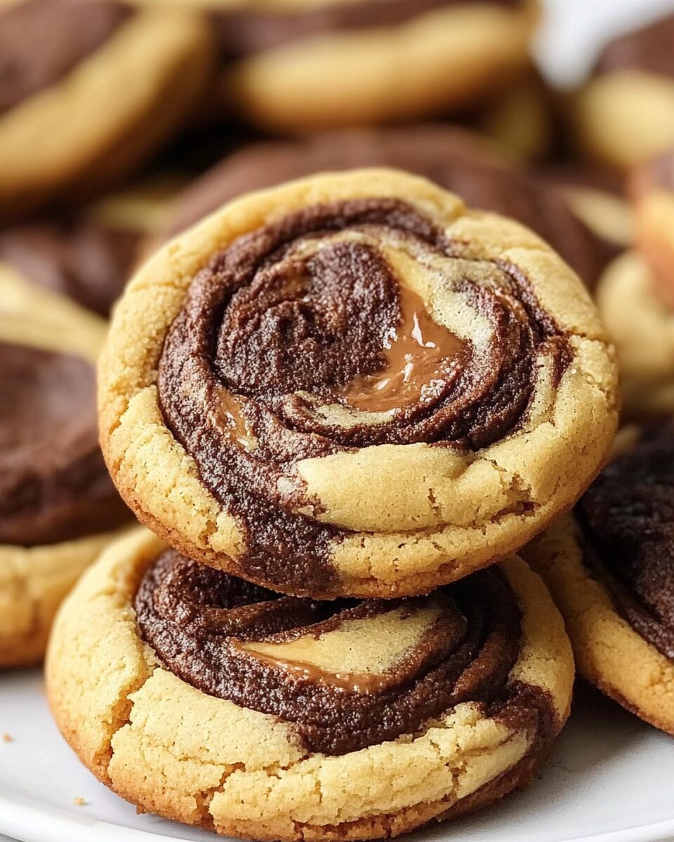 Peanut Butter Brownie Swirl Cookies