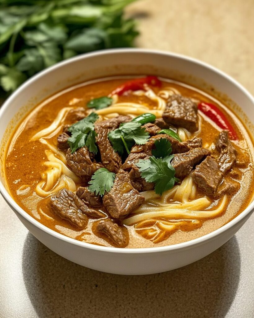 Satay Beef Noodle Soup