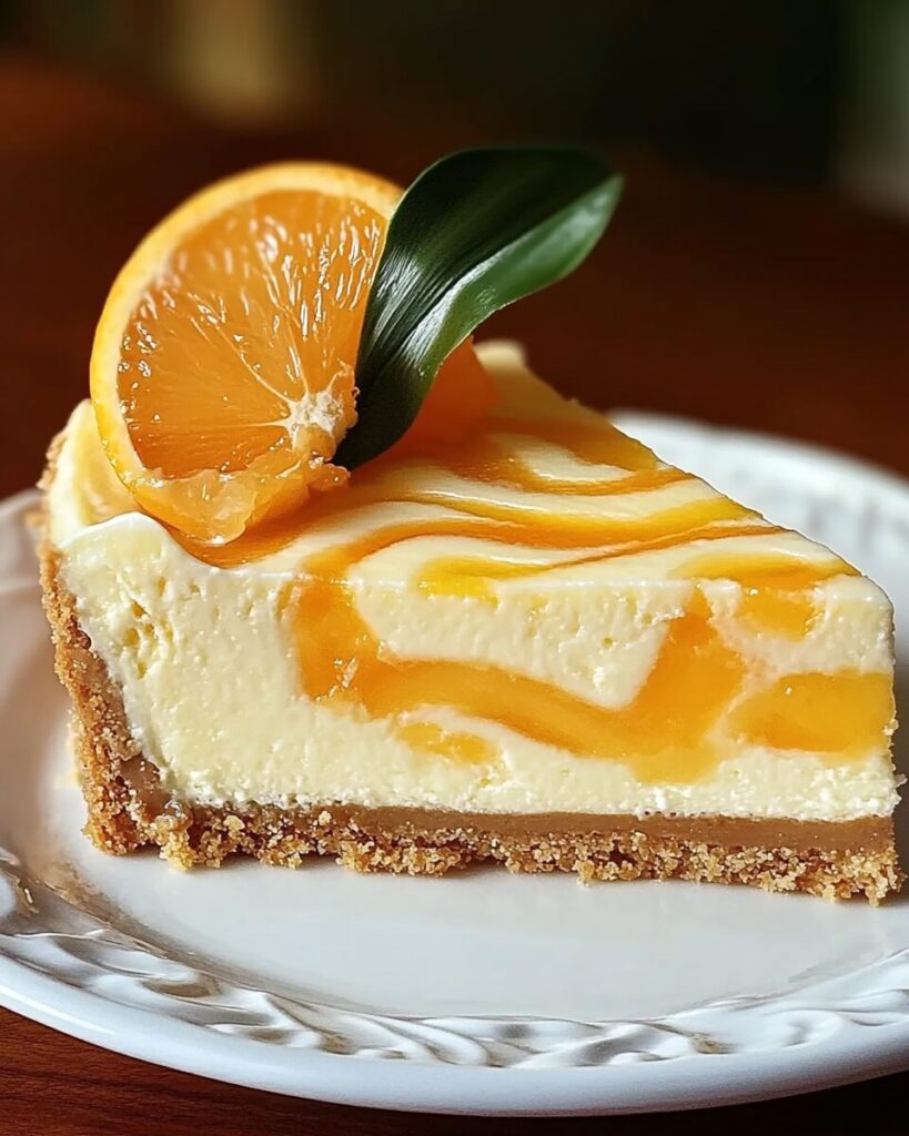 Southern Pineapple Orange Swirl Cheesecake