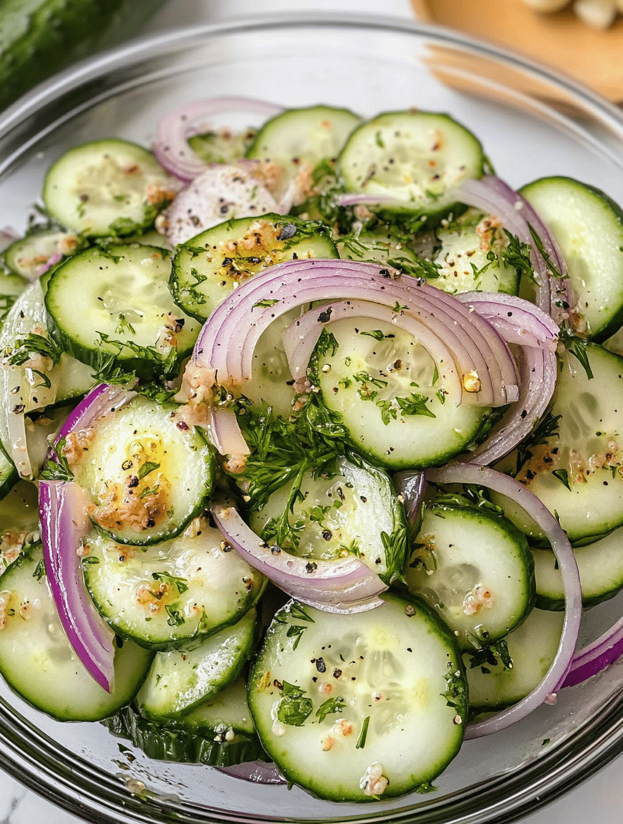 Classic Cucumber and Onion Salad