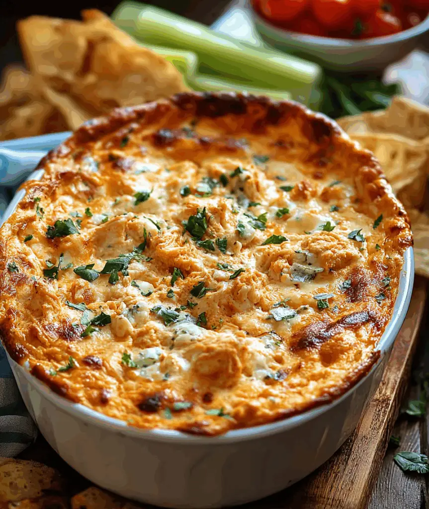Creamy Baked Buffalo Chicken Dip