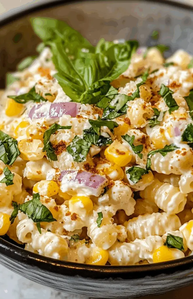 Creamy Street Corn Pasta Salad