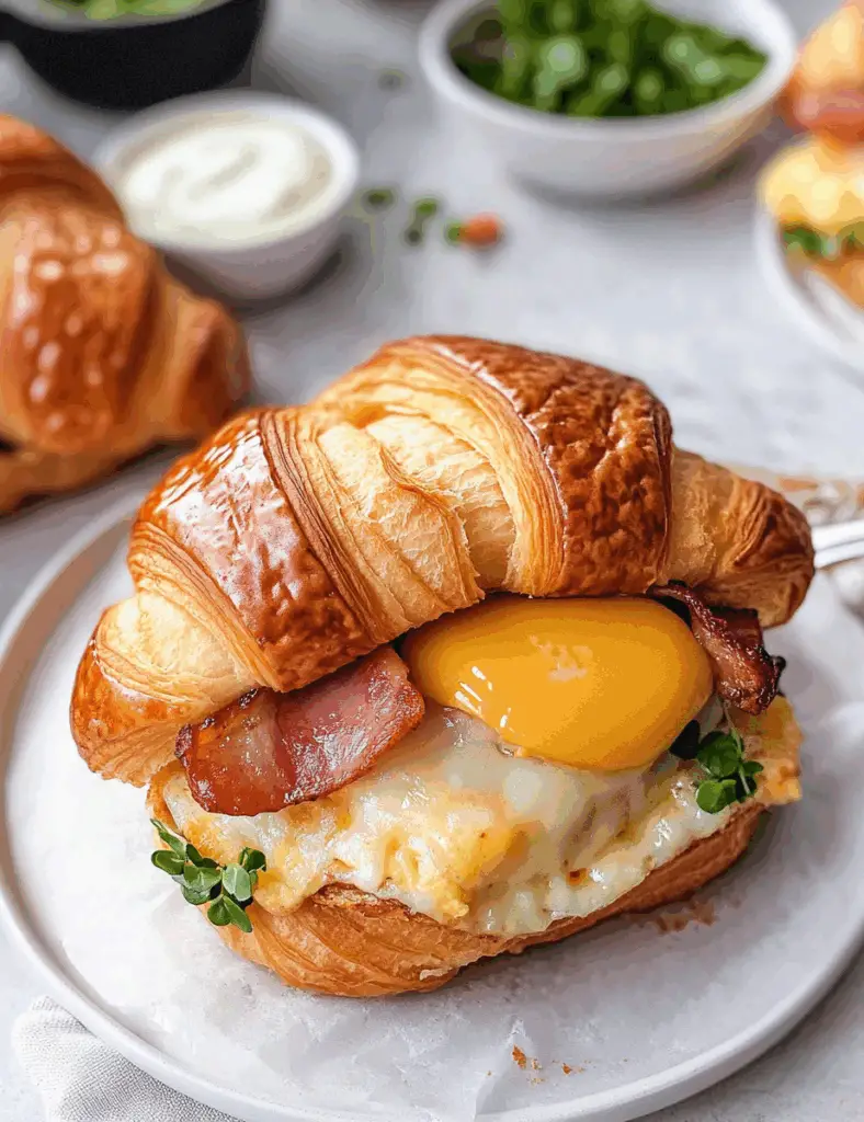 Croissant Breakfast Sandwiches