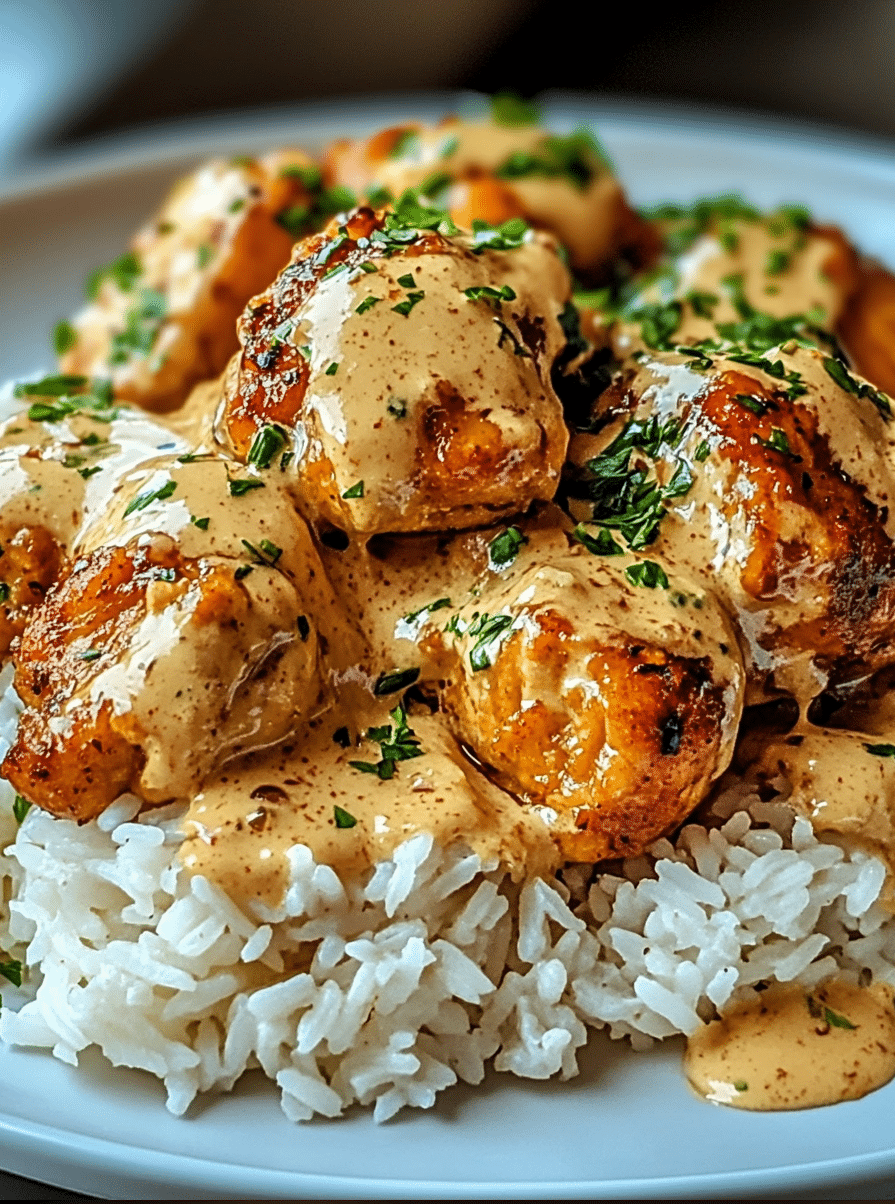 Smothered Chicken and Rice