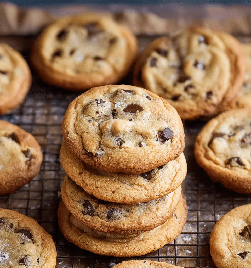 Crispy and Chewy Chocolate Chip Cookies