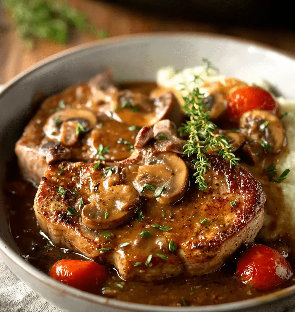 Crock Pot Smothered Pork Chops