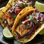 Fish Tacos with Cabbage Slaw