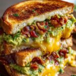 Bacon Guacamole Grilled Cheese