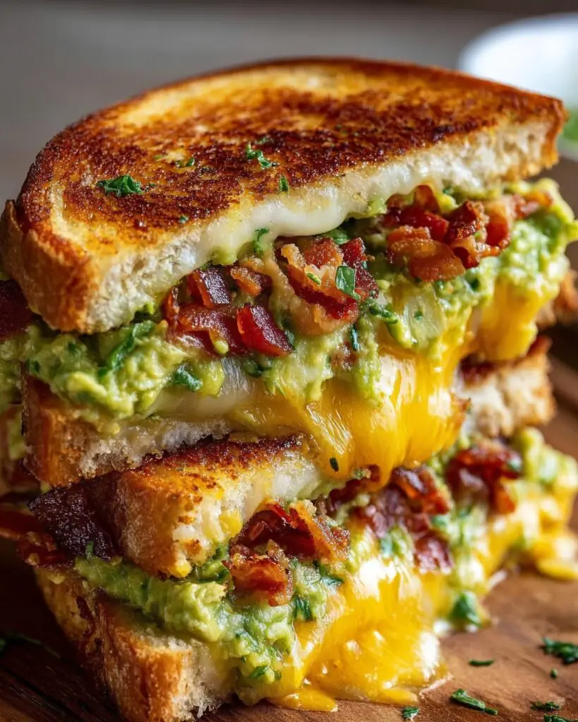 Bacon Guacamole Grilled Cheese