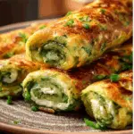 Spinach Oats Pancake Roll