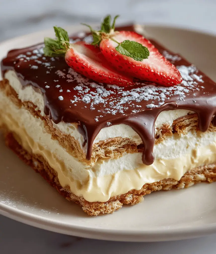 No-Bake Éclair Cake