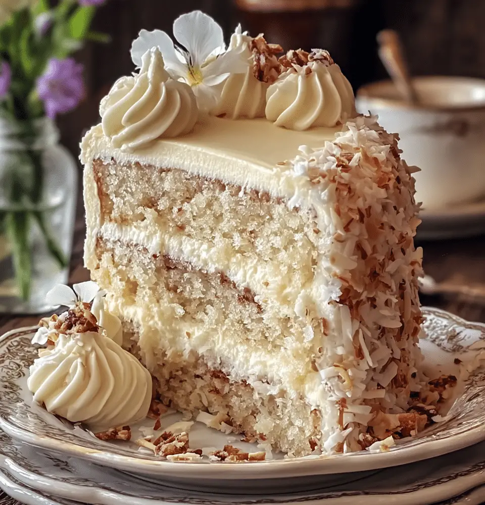 White German Chocolate Cake