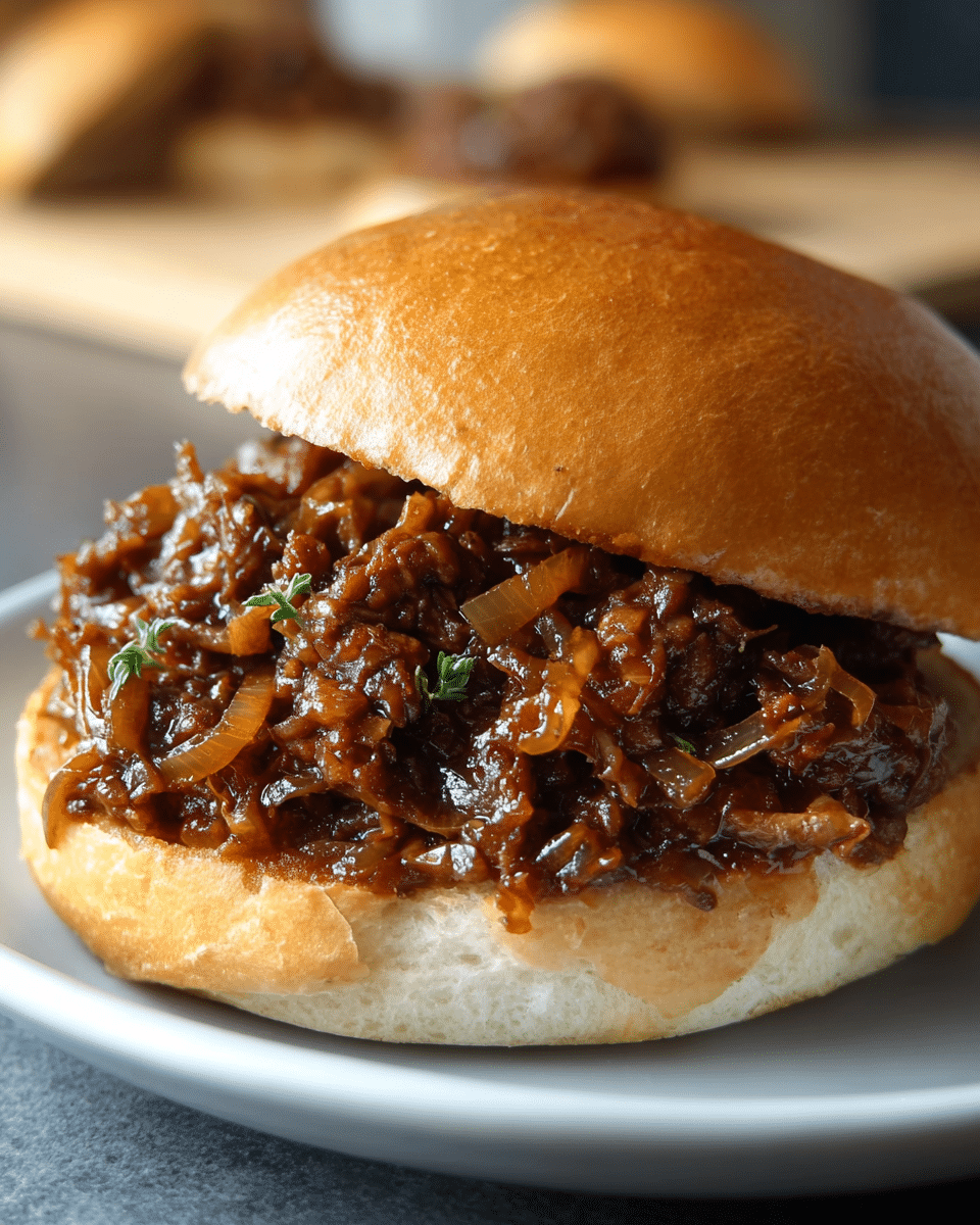 French Onion Beef Sloppy Joes