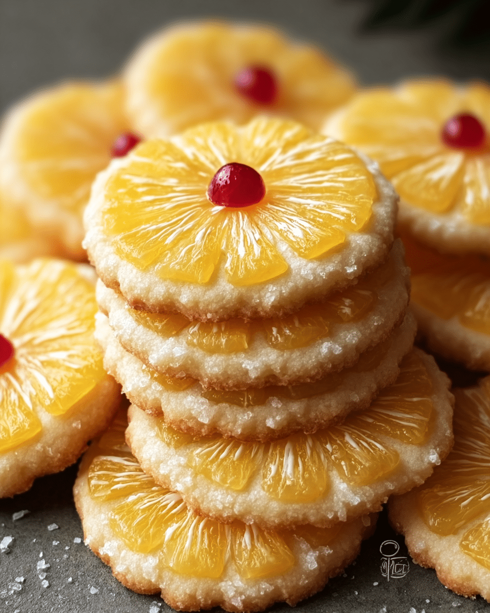 Pineapple Upside Sugar Cookies