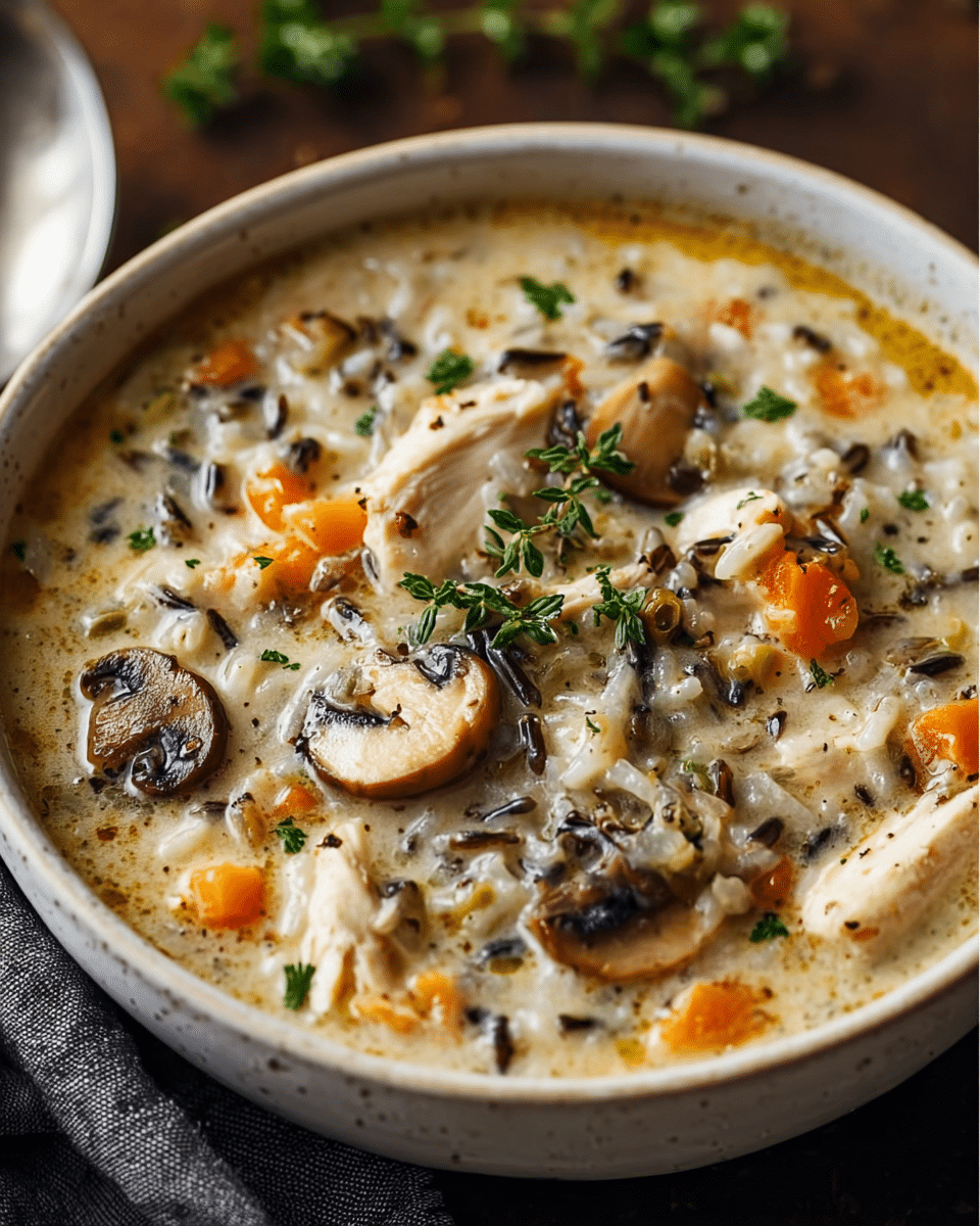 Chicken Mushroom Wild Rice Soup