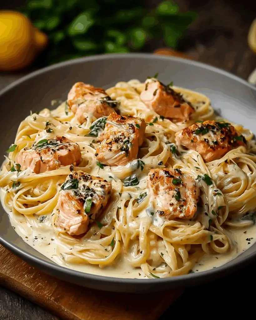Creamy Garlic Butter Salmon Pasta – Comfort Food at Its Finest